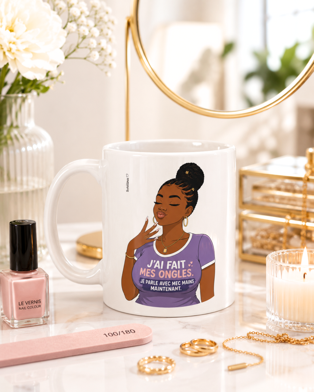 Mug "J'ai fait mes ongles"
