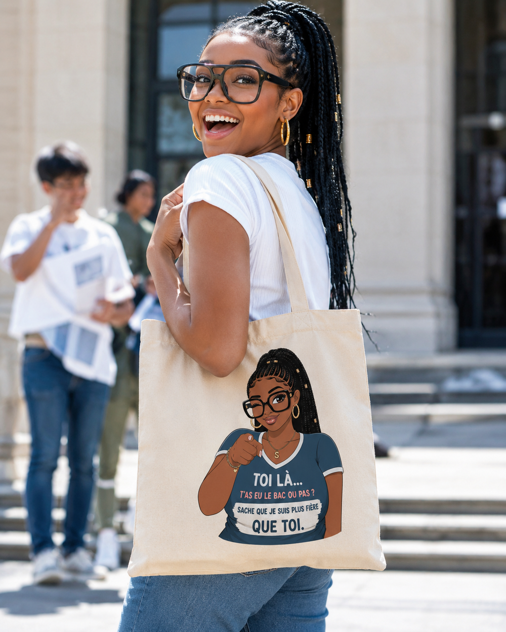 Tote bag "Toi là... t'as eu le bac ou pas ?"