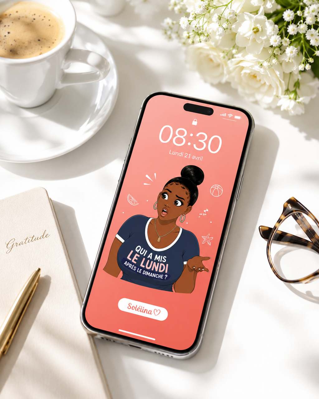 Wallpaper "Qui a mis le lundi après le dimanche ?"