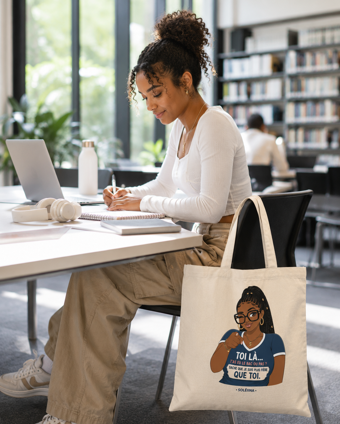 Tote bag "Toi là... t'as eu le bac ou pas ?"