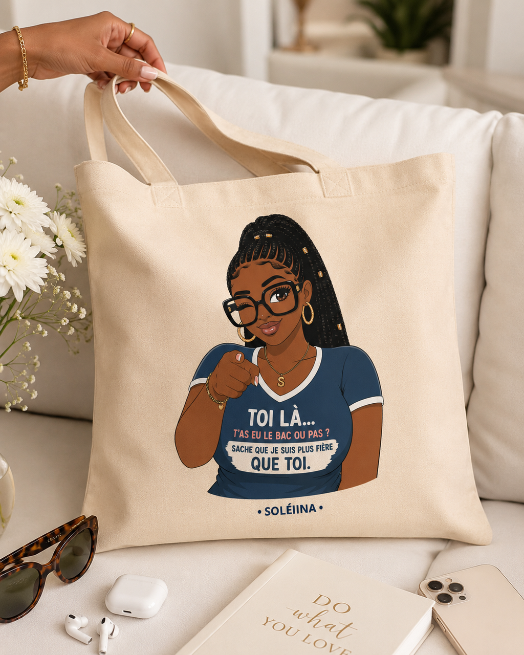Tote bag "Toi là... t'as eu le bac ou pas ?"