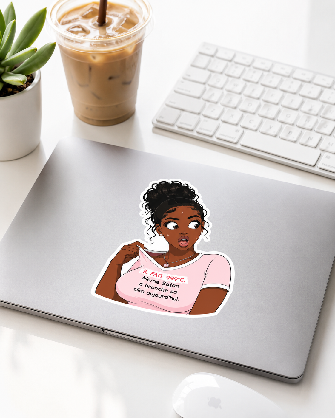 Sticker "IL FAIT 999°C"