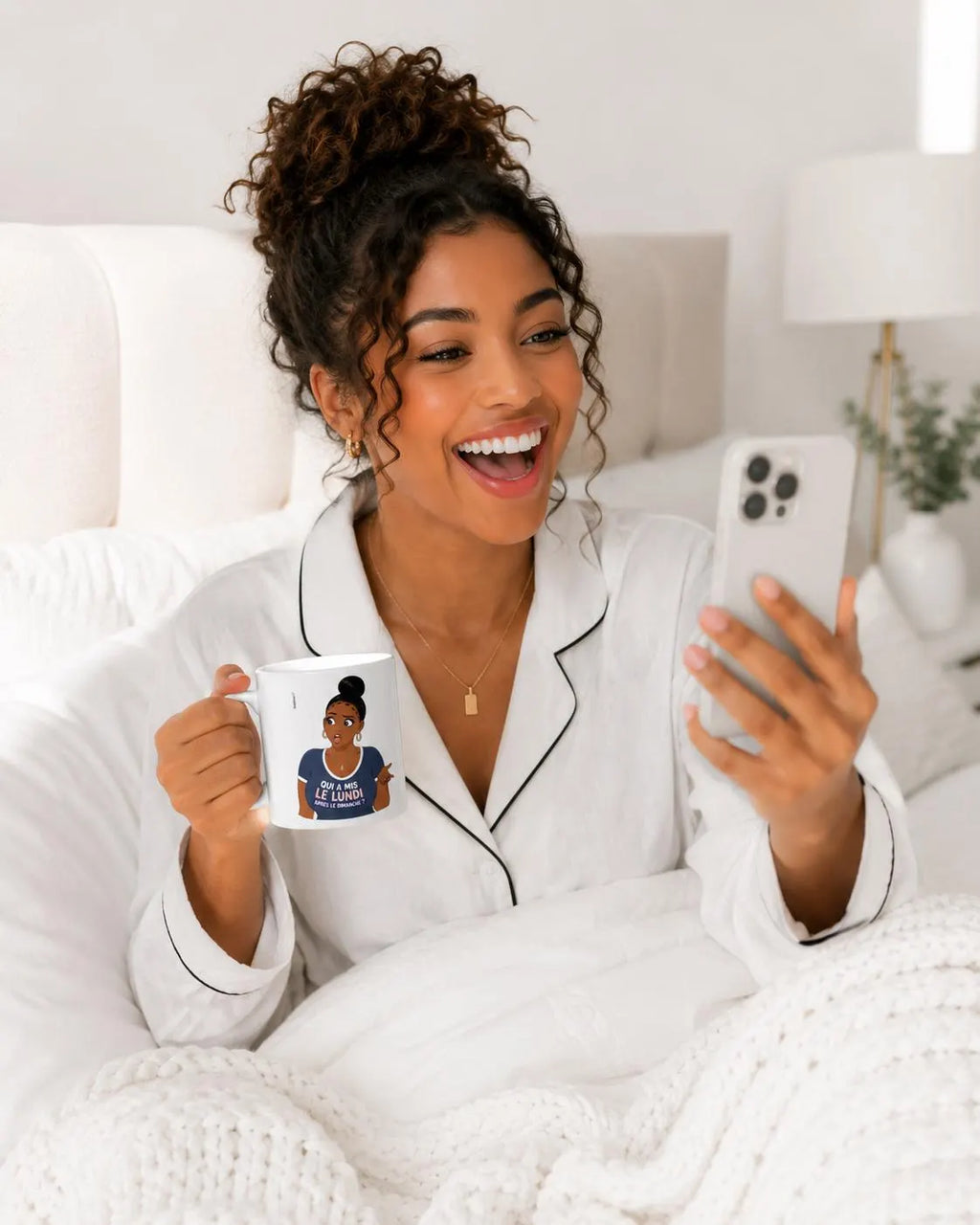 Mug "Qui a mis le lundi après le dimanche ?"