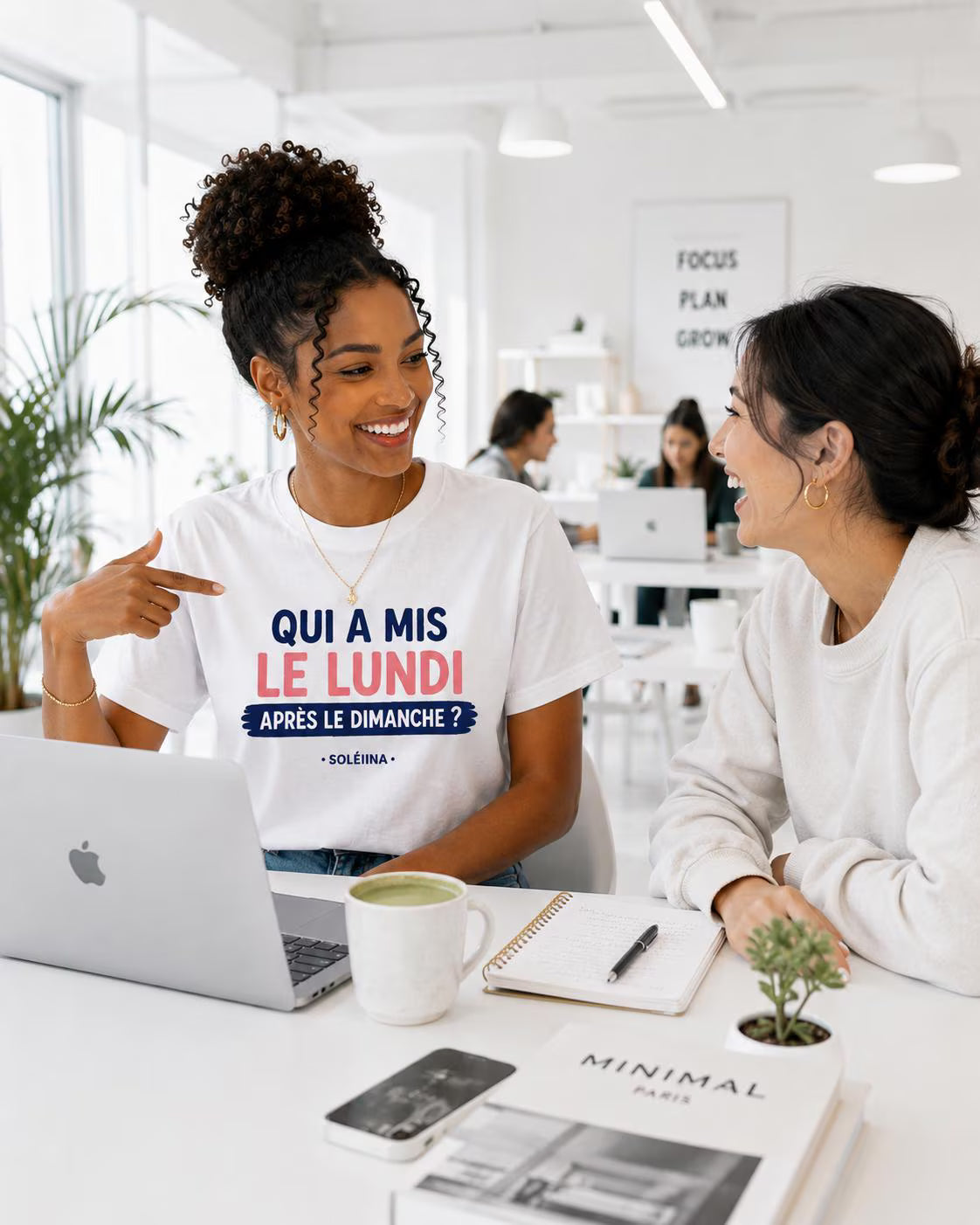 T-shirt "Qui a mis le lundi après le dimanche ?"