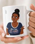 Mug "Qui a mis le lundi après le dimanche ?"
